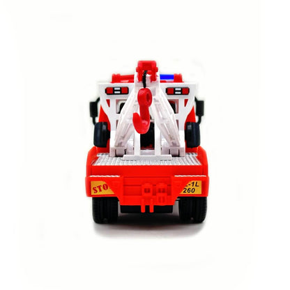 TUF‑07 Tow Truck (AIG-199) – Pull‑Back Toy Tow Truck | Colour Will Be Provided as per Available Stock