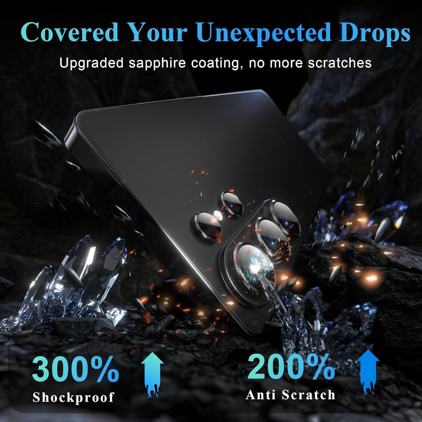AIG 9H Camera Lens Protector for Samsung Galaxy S26 Ultra – AR/AF Coated, Scratch Resistant, UHD Clear, Black Ring