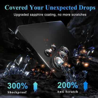 AIG 9H Camera Lens Protector for Samsung Galaxy S26 Ultra – AR/AF Coated, Scratch Resistant, UHD Clear, Black Ring