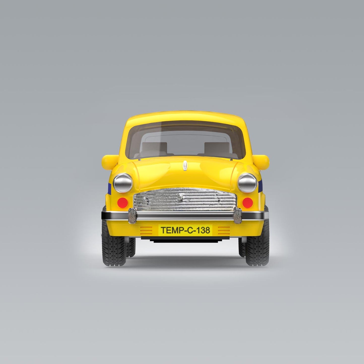 Calcutta Taxi Door Openable (AIG-235) – Pull‑Back Mini Taxi Toy | Colour Will Be Provided as per Available Stock