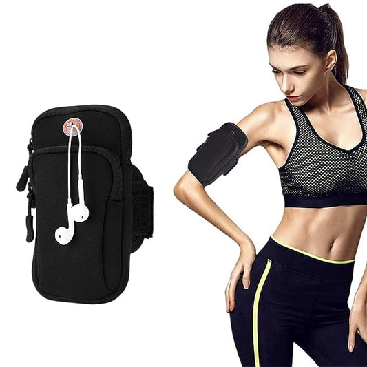 AIG Mobile Pouch – Dual Zipper Arm Bag for Men & Women | Universal Sports & Travel Pouch