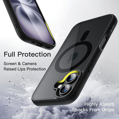 AIG Magnetic Clear Case for iPhone 17 (6.3") – MagSafe, Shockproof, Black