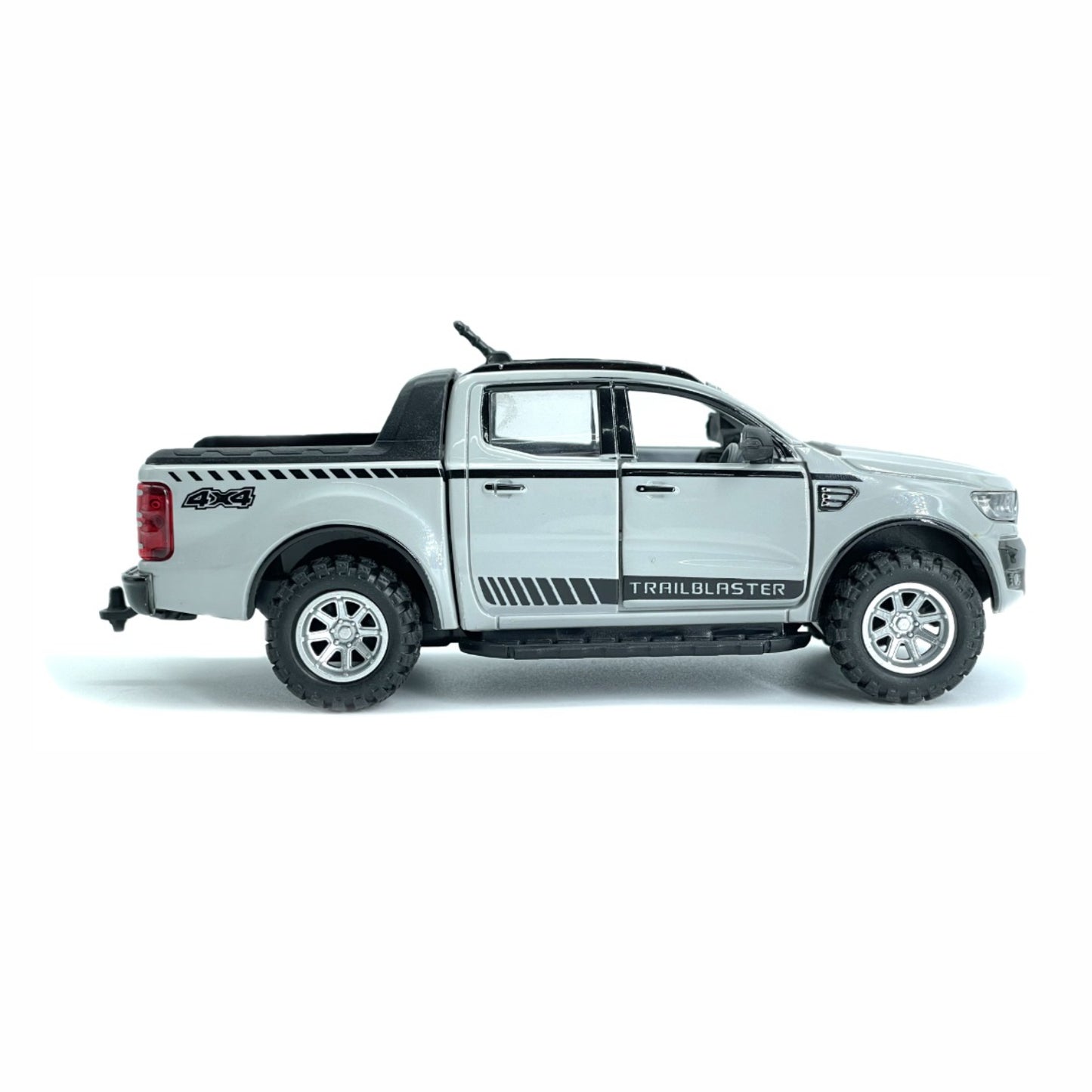 Trail Blaster (AIG-189) – Pull-Back Toy Pickup / 4×4 Truck | Doors & Tailgate Openable | Colour Will Be Provided as per Available Stock