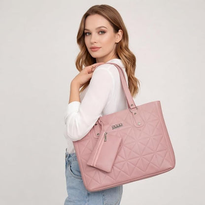 Women’s Classic Quilted Tote Handbag | Elegant Women’s Shoulder Bag