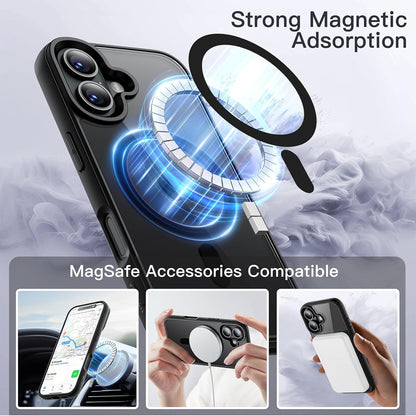 AIG Magnetic Case for iPhone 17 (6.3") – Clear Back Black Frame