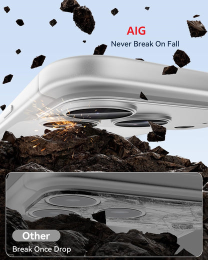 AIG Premium All-Metal Camera Lens Protector for iPhone 18 Pro – Silver