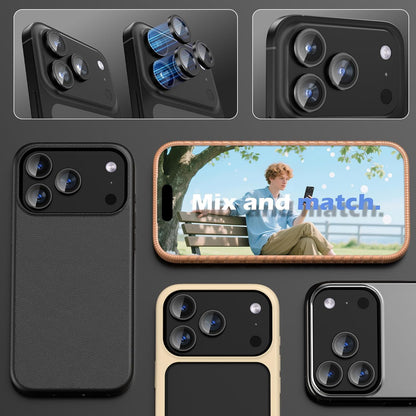 AIG Camera Lens Protector for iPhone 17 Pro/17 Pro Max – 9H Tempered Glass, Black