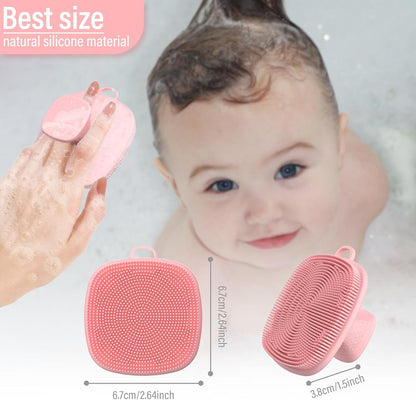 Silicone Face Scrubber (Pink, 1 Pack) – Soft Deep Cleansing Brush