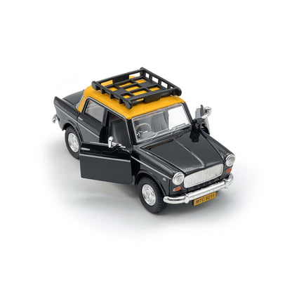 Queen 70's Taxi (AIG-201) – Pull‑Back Taxi Toy with Openable Doors