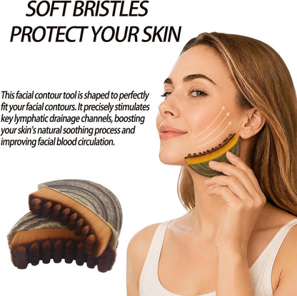 AIG Lymphatic Contour Face Brush - 02 Pack