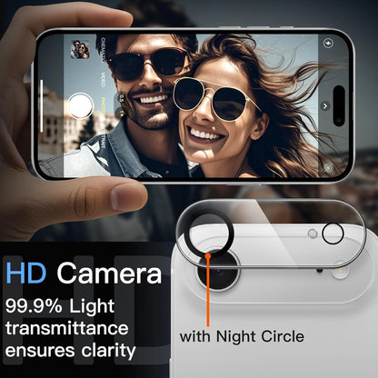 AIG Camera Lens Protector for iPhone 17 Air (6.5-Inch) – 3 Pack, HD Clear, 9H Tempered Glass