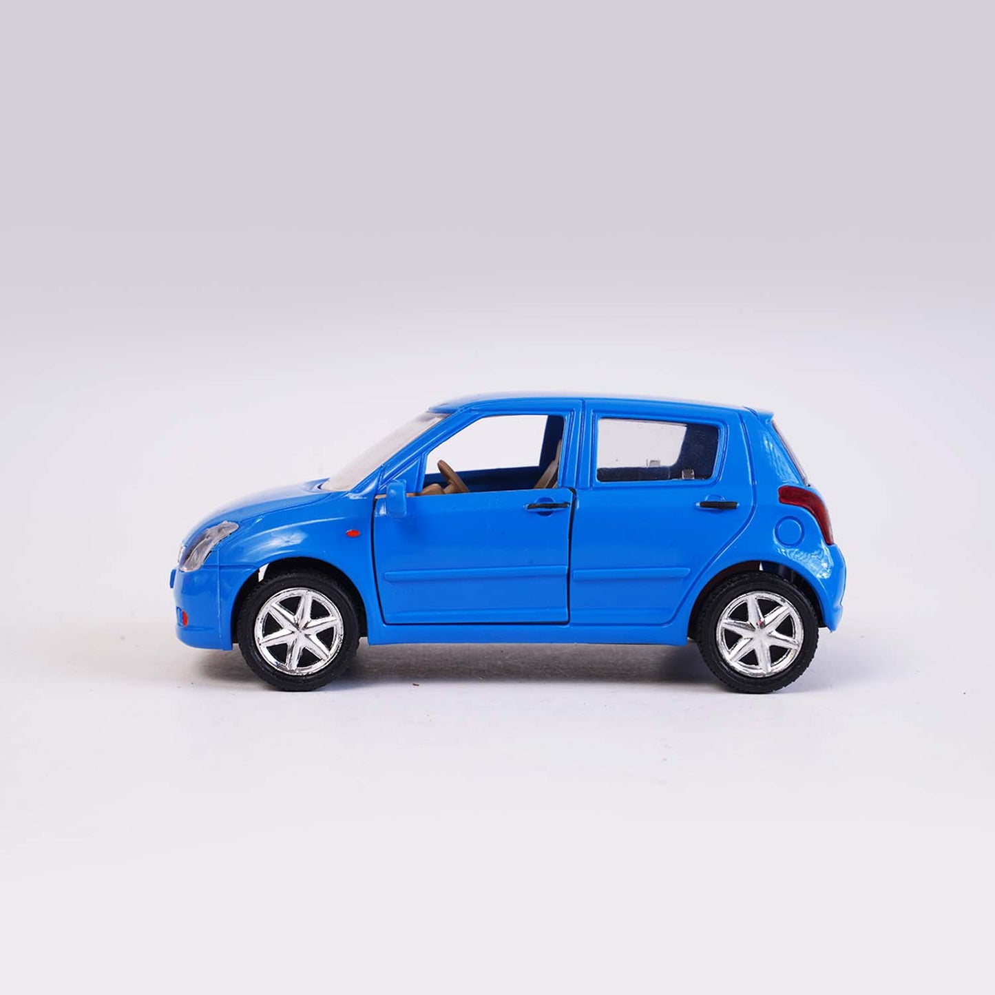 Swift Car (AIG-114) – Pull‑Back Toy Hatchback with Openable Doors | Colour Will Be Provided as per Available Stock