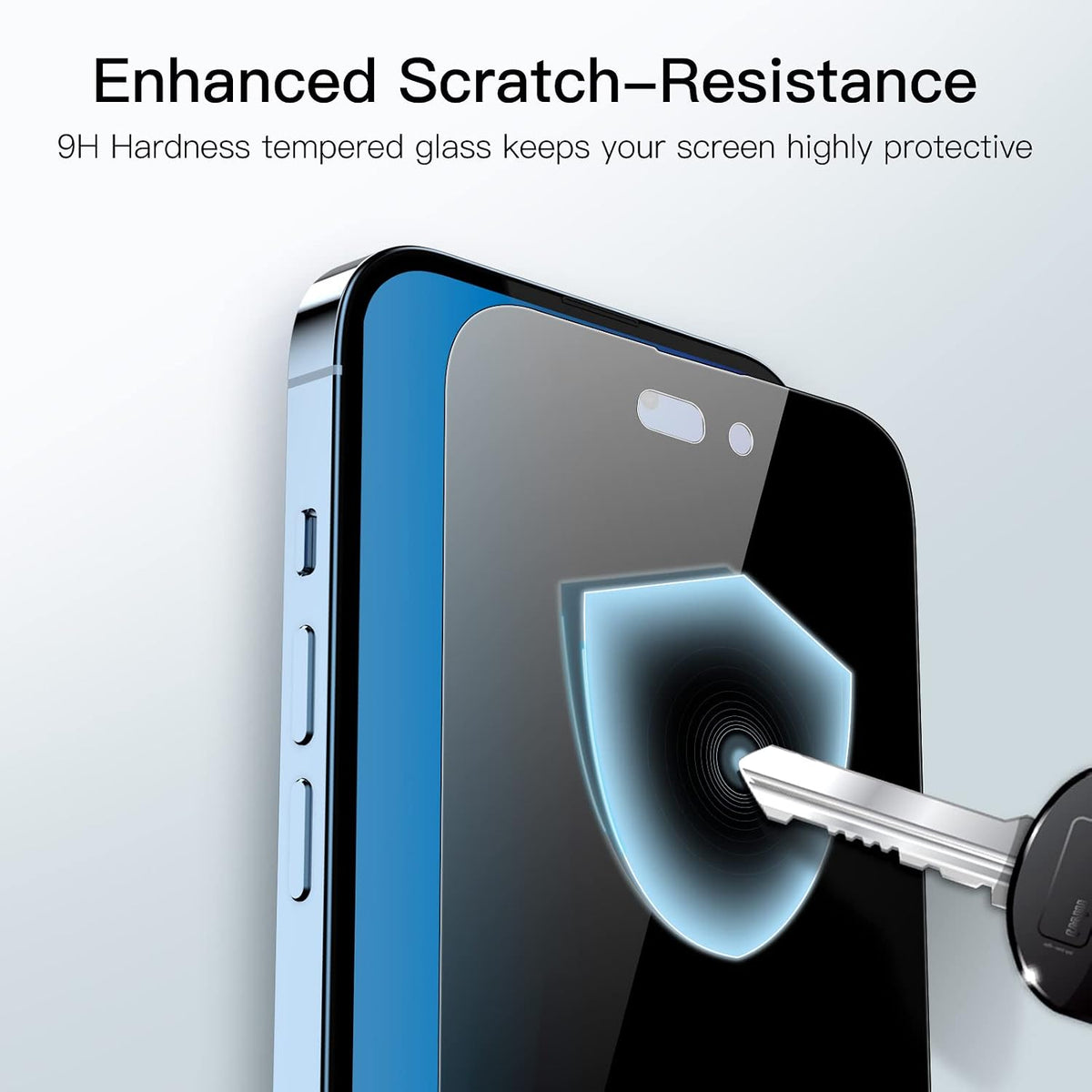 AIG Privacy Screen Protector for iPhone 14 Pro – 2 Pack, Full Coverage Anti-Spy Tempered Glass