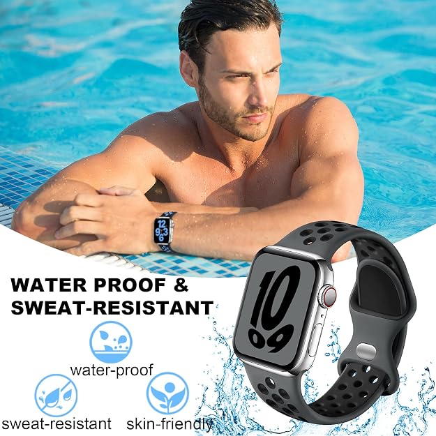 AIG Silicone Sport Band Compatible with Apple Watch 41mm