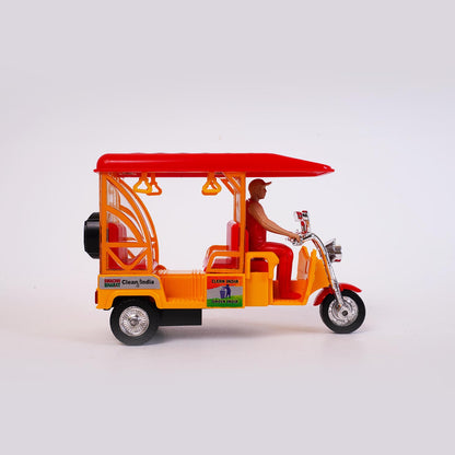 E-Rickshaw (AIG-162) – Pull-Back Toy E-Rickshaw | Colour Will Be Provided as per Available Stock