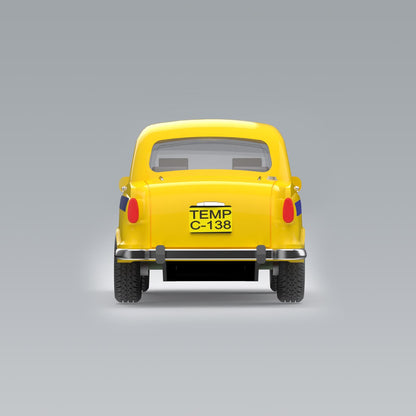 Calcutta Taxi Door Openable (AIG-235) – Pull‑Back Mini Taxi Toy | Colour Will Be Provided as per Available Stock