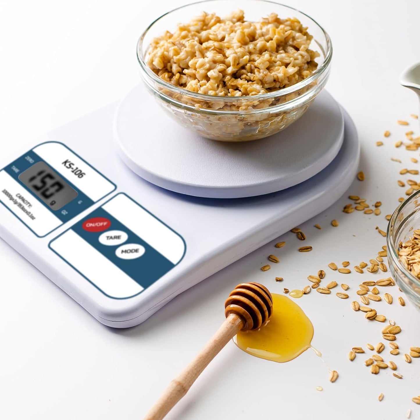 Digital Kitchen Weighing Scale 10 Kg | High Precision Electronic Weight Machine with LCD Display | Food & Diet Measuring Scale for Baking, Cooking & Home Use (pack of 1)