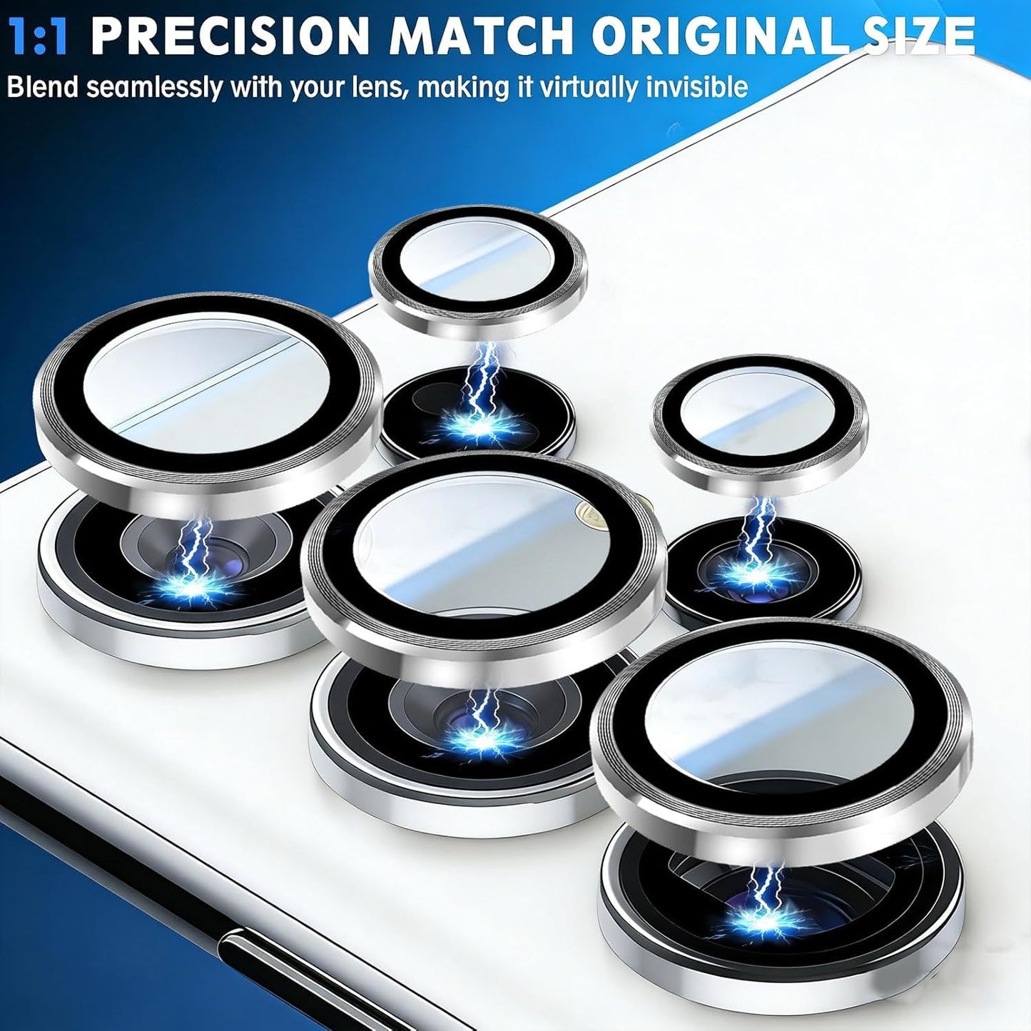 AIG 9H Camera Lens Protector for Samsung Galaxy S26 Ultra – AR/AF Coated, Scratch Resistant, UHD Clear, White Ring