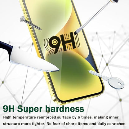 AIG iPhone 13 /13 Pro Screen Protector 6.1" – 9H Tempered Glass, HD Clear, Case Friendly