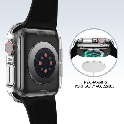 AIG Apple Watch 42mm Hard Case with Tempered Glass Screen Protector, Ultra-Thin Protective Cover for Series 10 & 11, Clear/Transparent (2 Pack)