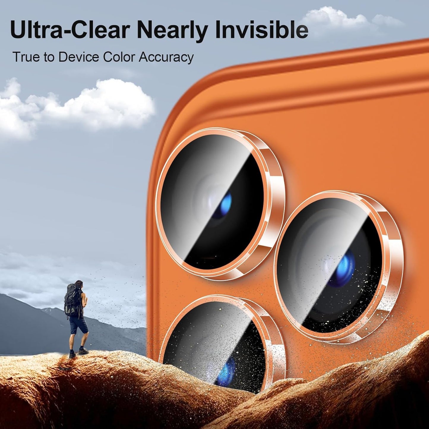 AIG Lens Protector for iPhone Pro Series – 9H Glass (Clear)