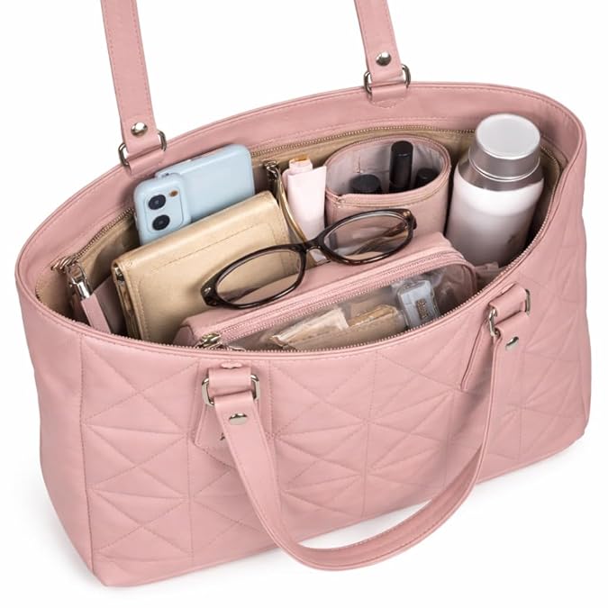 Women’s Classic Quilted Tote Handbag | Elegant Women’s Shoulder Bag