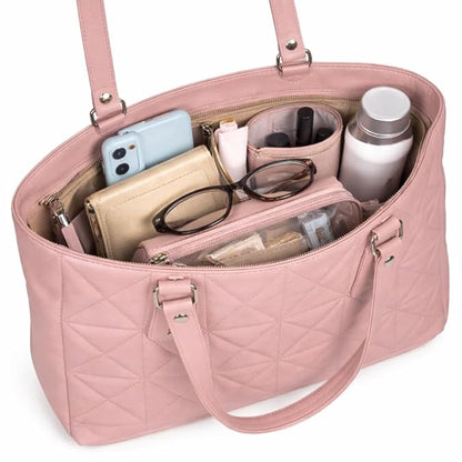 Women’s Classic Quilted Tote Handbag | Elegant Women’s Shoulder Bag