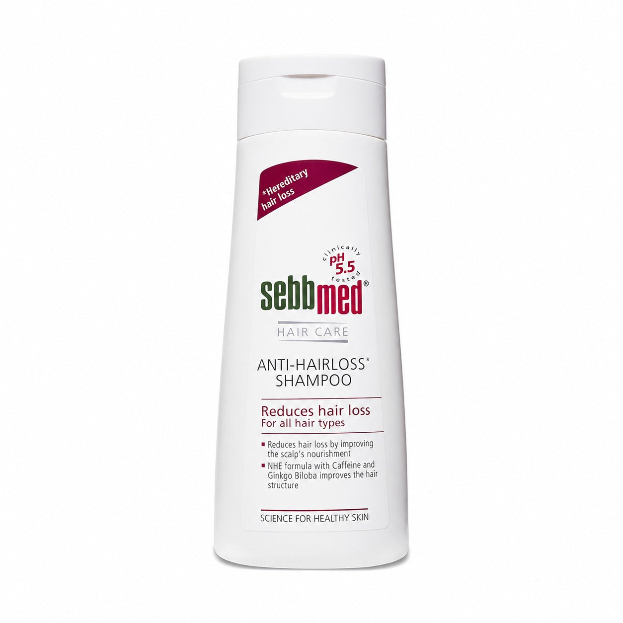 Sebbmed Anti-Hairloss Shampoo – Advanced Hair Care with pH 5.5 Formula for Reduced Hair Fall, Stronger Roots & Healthier Scalp
