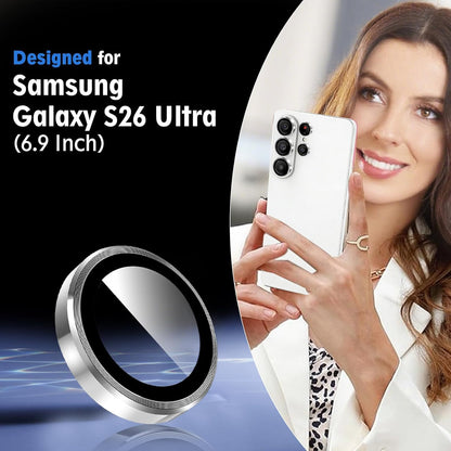 AIG 9H Camera Lens Protector for Samsung Galaxy S26 Ultra – AR/AF Coated, Scratch Resistant, UHD Clear, White Ring