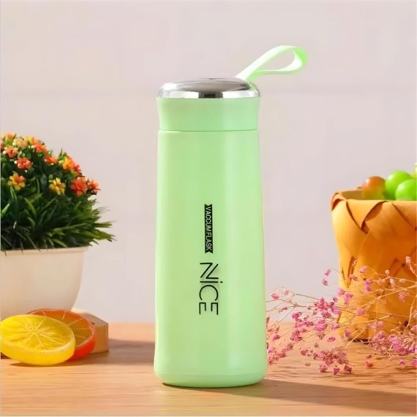 Reusable Plastic Water Bottle with Carry Loop – Leakproof BPA-Free Drinking Bottle for School, Office, Gym, Travel & Daily Use (500ml)