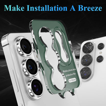 AIG Camera Lens Protector for Samsung Galaxy S26 Ultra – 9H Tempered Glass + Aluminium Alloy Lens Ring, Ultra HD Scratch Protection, Silver