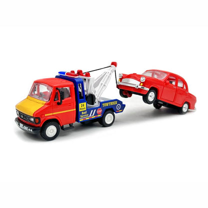 TUF‑07 Tow Truck (AIG-199) – Pull‑Back Toy Tow Truck | Colour Will Be Provided as per Available Stock