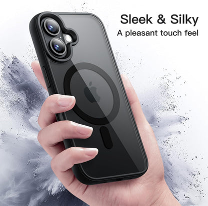 AIG Magnetic Case for iPhone 17 (6.3") – Clear Back Black Frame