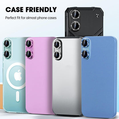AIG iPhone 16/16 Plus Camera Lens Protector – Bling Glitter Blue