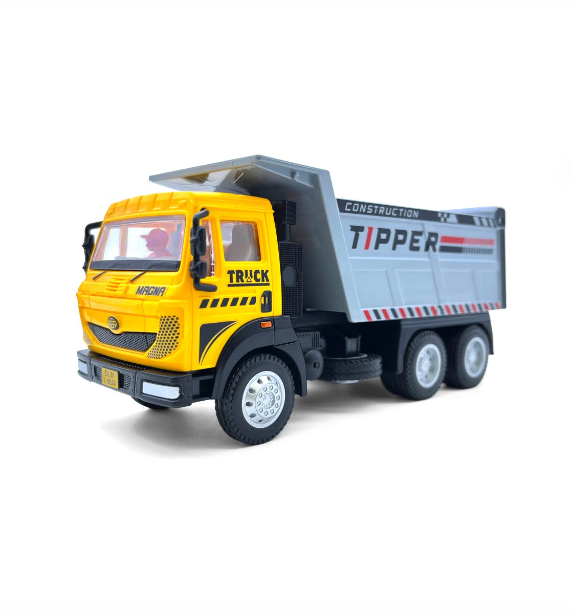 AIG Magna Tipper Truck (AIG‑233) – Pull-Back Construction Toy Truck | Color as per Available Stock