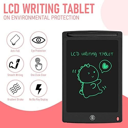 AIG 8.5 Inch LCD Writing Tablet for Kids & Adults | Reusable Drawing Pad, Handwriting & Learning Board | Space Grey - (01 Pack)