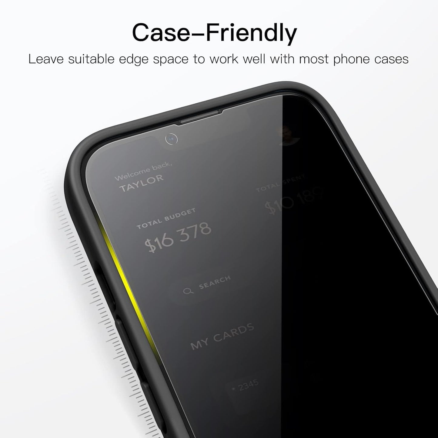 AIG Privacy Screen Protector for iPhone 13/13 Pro  – 3 Pack