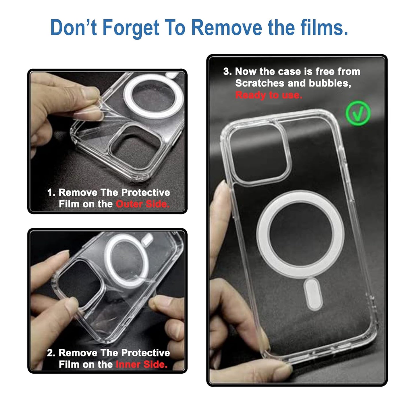 AIG Magfit Case for iPhone 14 Plus – MagSafe Compatible, Transparent & Shockproof