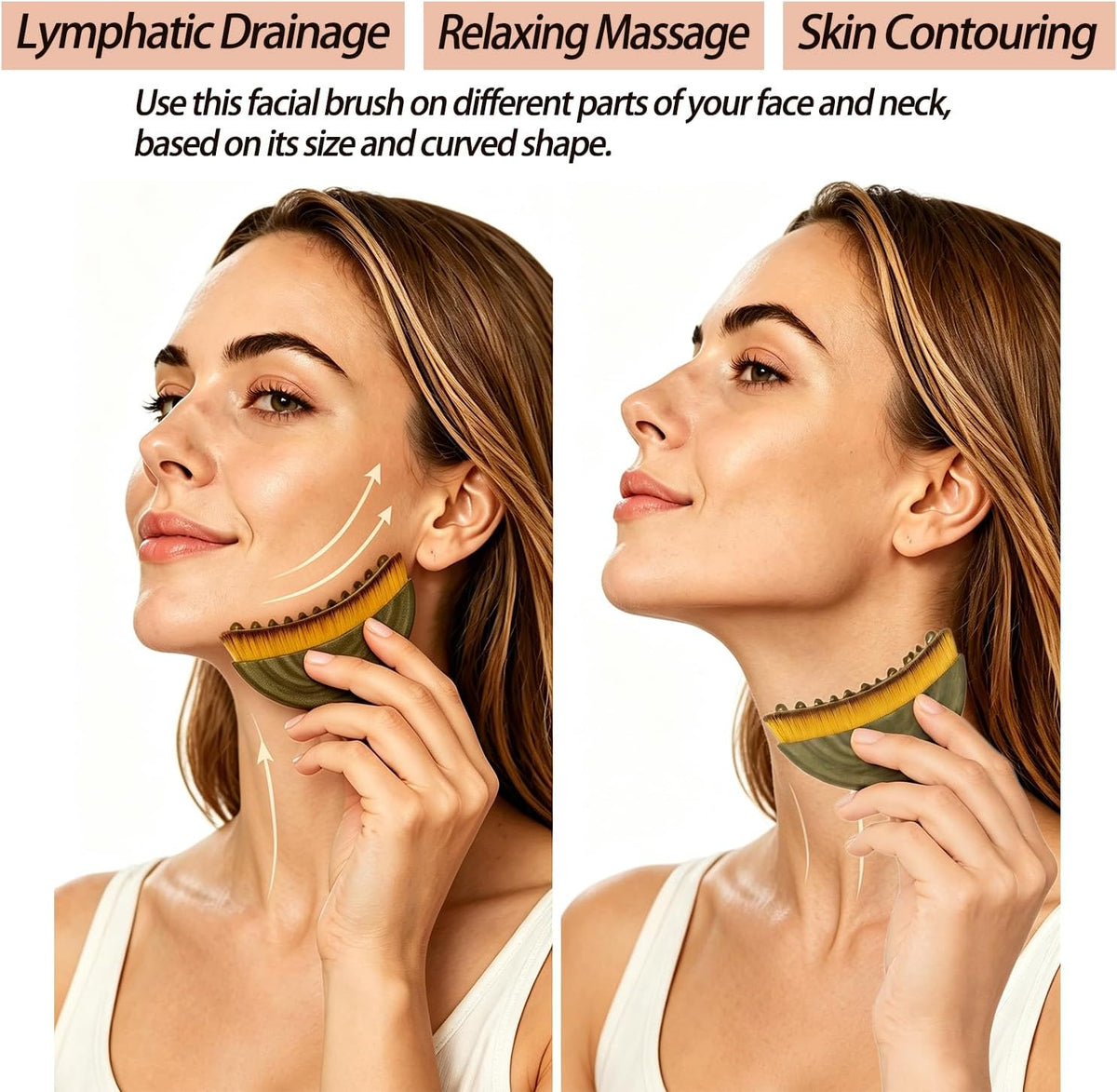 AIG Lymphatic Contour Face Brush - 02 Pack