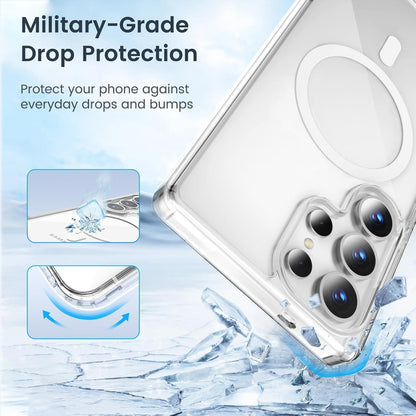 AIG Magnetic Case for Samsung S25 Ultra – Clear Shockproof Cover