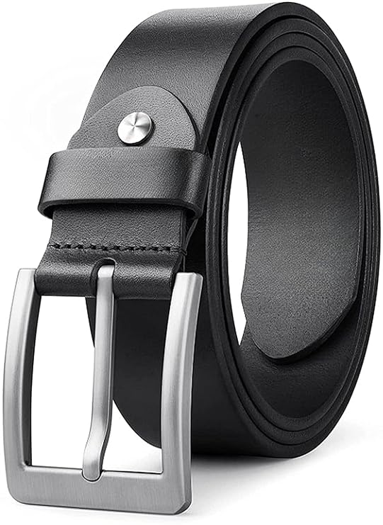 Creature Formal/Casual Black Color Genuine Leather Belts For Men (Length- 46 inches||40MM||BL-040-BLK) (BLACK)