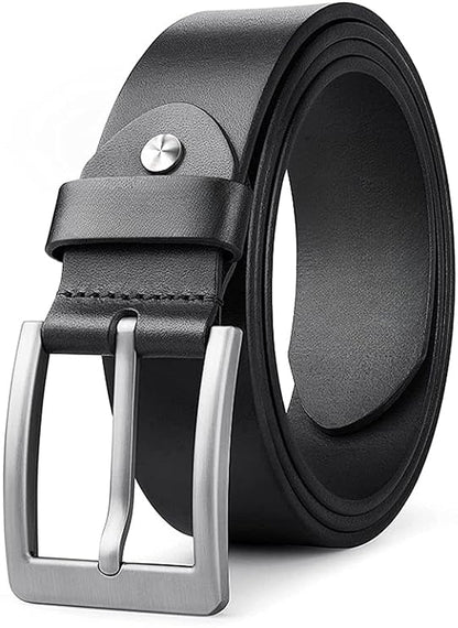 Creature Formal/Casual Black Color Genuine Leather Belts For Men (Length- 46 inches||40MM||BL-040-BLK) (BLACK)