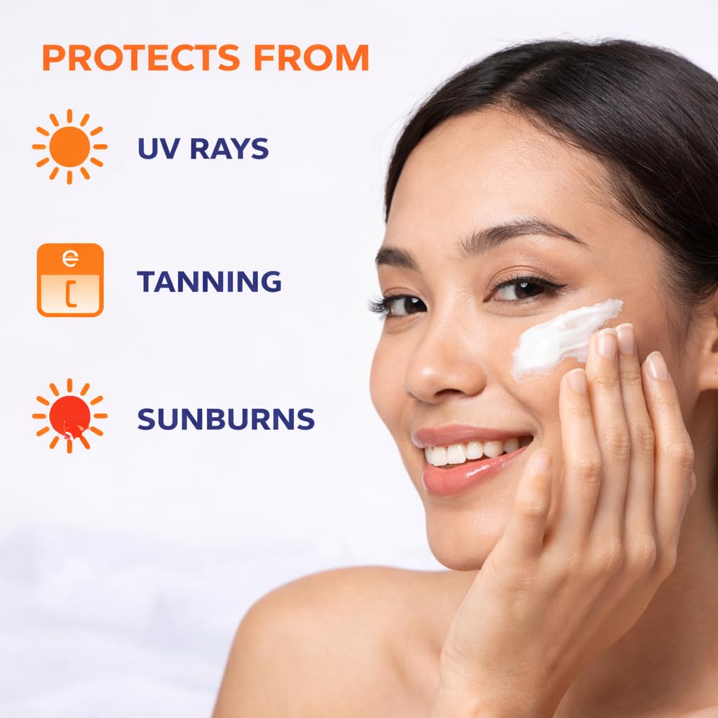 WINYFRED Skin Shield Sunscreen SPF 50 PA+++ Broad Spectrum, with Titanium Dioxide & Zinc Oxide, Korean Formulation, 75gm