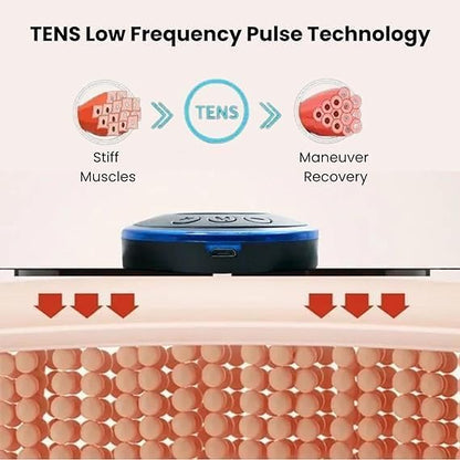 Wireless EMS Muscle Stimulator Abdominal Trainer | USB Rechargeable TENS Pulse Massager | Smart LCD Display | Portable Body Muscle Toning & Pain Relief Device for Abs, Arms, Legs & Waist