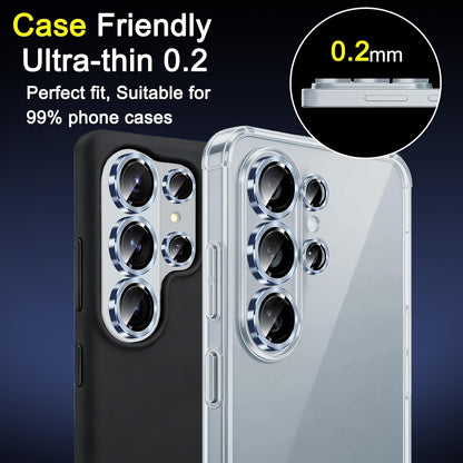 AIG 9H Camera Lens Protector for Samsung Galaxy S26 Ultra – AR/AF Coated, Scratch Resistant, UHD Clear, Sky Blue Ring