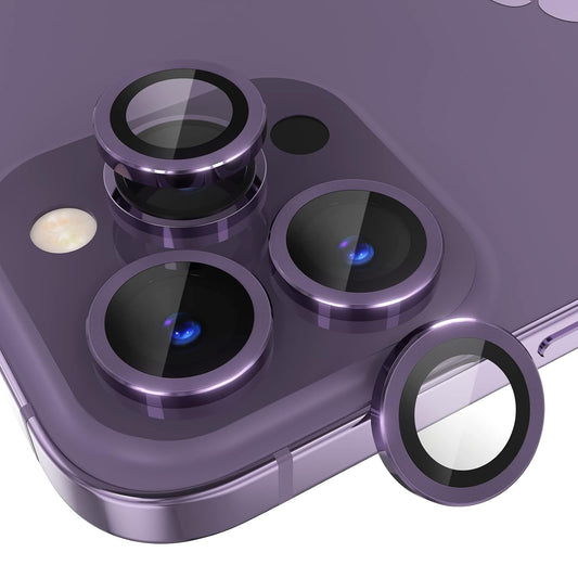 AIG iPhone 14 Pro/14 Pro Max Camera Lens Protector Bling – Deep Purple
