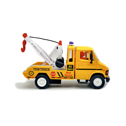 TUF‑07 Tow Truck (AIG-199) – Pull‑Back Toy Tow Truck | Colour Will Be Provided as per Available Stock