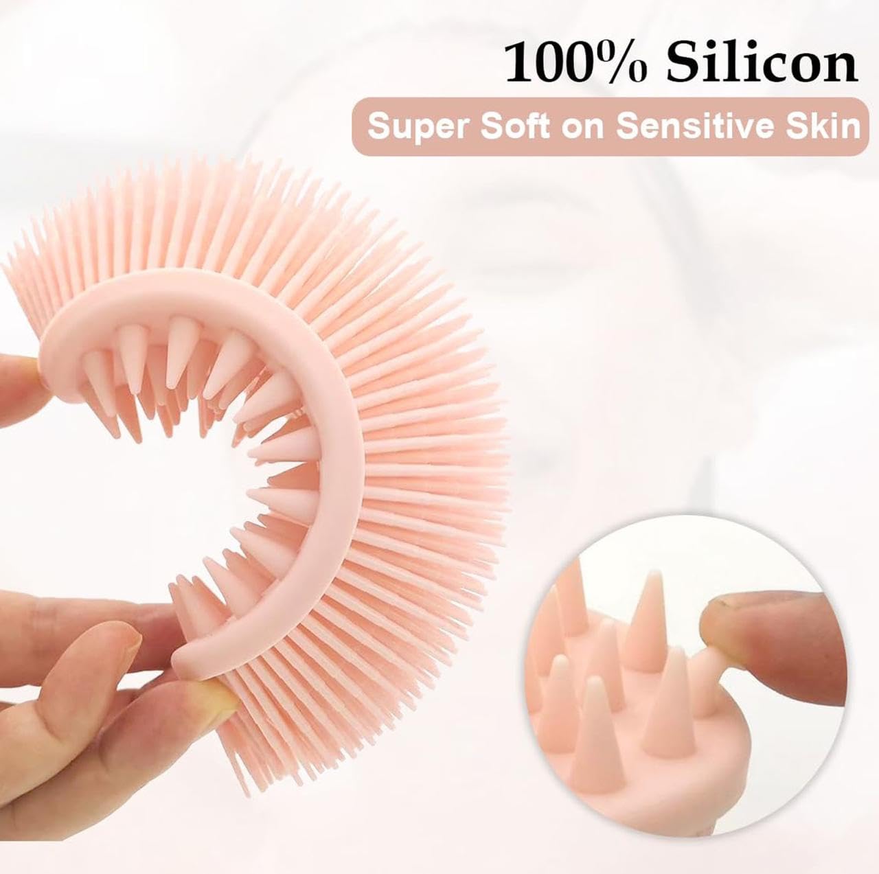 Silicone Bath Brush – Soft Exfoliating Body Scrubber