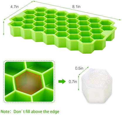 AIG Honey Cone Ice Cube Tray with Lid – Pack of 3, Freezer Safe