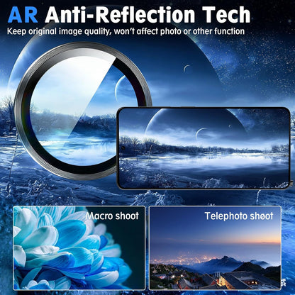AIG 9H Camera Lens Protector for Samsung Galaxy S26 Ultra – AR/AF Coated, Scratch Resistant, UHD Clear, Black Ring